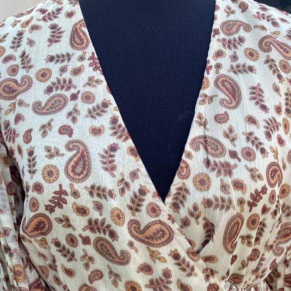 NWT ANTHROPOLOGIE LET ME BE WRAP / PLEATED DRESS FALL COLOR - Picture 8 of 17